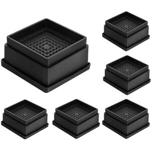 Tlily - Bed Risers 1 Inch, 6pcs Adjustable Furniture Riser, Heavy Duty Lifts with Rubber Pad for Sofa, Bed, Table Tlily - Bed Risers 1 Inch, 6pcs Adjustable Furniture Riser, Heavy Duty Lifts with Rubber Pad for Sofa, Bed, Table