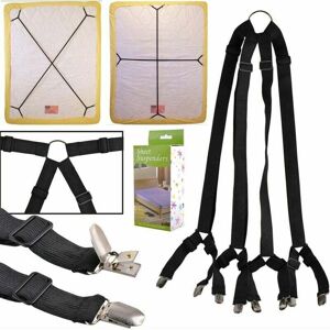 GROOFOO Bed Sheet Straps Suspenders Clamp Holder Closure Clips Many Adjustable Long Crisscross Bed Sheet Mattress Bands GROOFOO Bed Sheet Straps Suspenders Clamp Holder Closure Clips Many Adjustable Long Crisscross Bed Sheet Mattress Bands