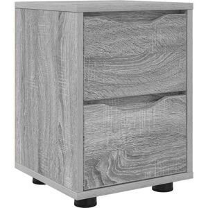 Bedside Table Grey Sonoma 30.5 x 30 x 43 cm Engineered Wood vidaXL Bedside Table Grey Sonoma 30.5 x 30 x 43 cm Engineered Wood vidaXL