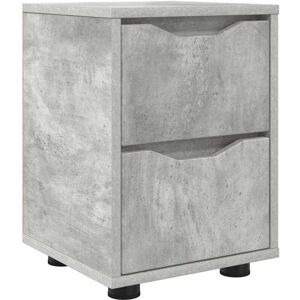 Bedside Table Concrete Grey 30.5 x 30 x 43 cm Engineered Wood vidaXL Bedside Table Concrete Grey 30.5 x 30 x 43 cm Engineered Wood vidaXL