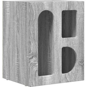 Bedside Table Grey Sonoma 40 x 35 x 50 cm Engineered Wood vidaXL Bedside Table Grey Sonoma 40 x 35 x 50 cm Engineered Wood vidaXL