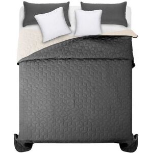 REA - bedsp d- quilted/double-sided Diamante D.Grey / Ecru REA - bedsp d- quilted/double-sided Diamante D.Grey / Ecru