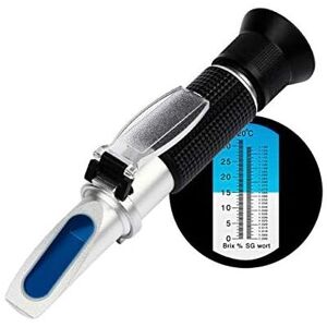 Héloise - Beer Wort Refractometer, Brix/Specific Gravity Refractometer with atc for Brewing Beer, Dual Scale (Specific Gravity 1,000-1,130 and Brix Héloise - Beer Wort Refractometer, Brix/Specific Gravity Refractometer with atc for Brewing Beer, Dual Scale (Specific Gravity 1,000-1,130 and Brix