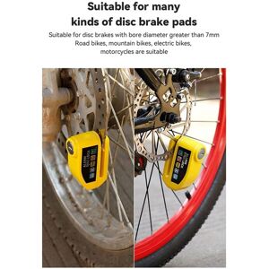 TLILY Bicycle Disc Brake Lock Alarm Bike Safety System Accessories for Electric Motorcycle Scooter(Black) TLILY Bicycle Disc Brake Lock Alarm Bike Safety System Accessories for Electric Motorcycle Scooter(Black)