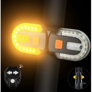 ERSANDY Bicycle Tail Light with Turn Signals - Split Wireless Remote Control, Rechargeable, 5 Safety Warning Modes, Flash Light, 1 Set ERSANDY Bicycle Tail Light with Turn Signals - Split Wireless Remote Control, Rechargeable, 5 Safety Warning Modes, Flash Light, 1 Set