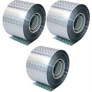 FLITI Mumu - Bird Repellent Tape Set of 3 Tapes x 50m x 4.8cm - Scarecrow Bird Repellent - for Repellent Crows, Pigeons and More 150m FLITI Mumu - Bird Repellent Tape Set of 3 Tapes x 50m x 4.8cm - Scarecrow Bird Repellent - for Repellent Crows, Pigeons and More 150m