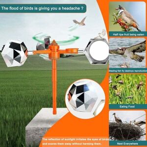 Gotrays - Bird Scarer, Bird Repellent - Reflective Bird Repellent - 288 Reflective Surfaces - Suitable for Garden, Farm, Orchard or Ponds Gotrays - Bird Scarer, Bird Repellent - Reflective Bird Repellent - 288 Reflective Surfaces - Suitable for Garden, Farm, Orchard or Ponds