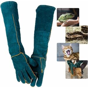 Bite-resistant gloves for handling animals, safety work gloves made of leather, 60 cm protective gloves Ymyny Bite-resistant gloves for handling animals, safety work gloves made of leather, 60 cm protective gloves Ymyny