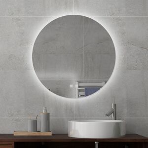 Biubiubath - 700mm Round Bathroom Mirror with Dimmable Lights, Anti-fog, Touch Switch Biubiubath - 700mm Round Bathroom Mirror with Dimmable Lights, Anti-fog, Touch Switch