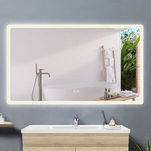Biubiubath Bluetooth Bathroom LED Mirror 1600x800mm with Dimmable 3 Lights Smart Memory Function Anti-fog Biubiubath Bluetooth Bathroom LED Mirror 1600x800mm with Dimmable 3 Lights Smart Memory Function Anti-fog