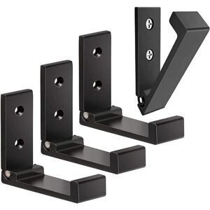 Linghhang - Black 4 Pack Foldable Wall Hooks - Invisible Coat Hooks, Aluminum Wall Hook, Aluminum Alloy Wall Hanging Hook 90° Foldable Coat Hooks Linghhang - Black 4 Pack Foldable Wall Hooks - Invisible Coat Hooks, Aluminum Wall Hook, Aluminum Alloy Wall Hanging Hook 90° Foldable Coat Hooks