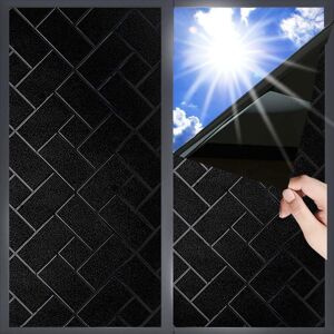 CSPARKV Black, 45x200cm) Anti-Peep Window Film Blackout Window Film Electrostatic Glass Film Anti uv Frosted Effect Film for Office Home Bathroom Bedroom CSPARKV Black, 45x200cm) Anti-Peep Window Film Blackout Window Film Electrostatic Glass Film Anti uv Frosted Effect Film for Office Home Bathroom Bedroom