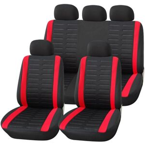 BEIJIYI Black and Red Universal Car Seat Covers Universal Car Seat Cover Sets Front and Rear Seat Covers Interior Accessories BEIJIYI Black and Red Universal Car Seat Covers Universal Car Seat Cover Sets Front and Rear Seat Covers Interior Accessories