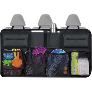 Linghhang - Black) Car Trunk Storage Bag, Car Trunk Organizer Bag with 9 Pockets, Car Trunk Bag with Strong Elastic Band for suv Linghhang - Black) Car Trunk Storage Bag, Car Trunk Organizer Bag with 9 Pockets, Car Trunk Bag with Strong Elastic Band for suv