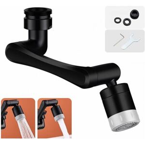 Cyslmuk - Black Faucet Extender, Upgraded 1440° Faucet Aerator, Universal Splash Filter 2 Spray Modes Swivel Faucet Aerator for Kitchen Bathroom Cyslmuk - Black Faucet Extender, Upgraded 1440° Faucet Aerator, Universal Splash Filter 2 Spray Modes Swivel Faucet Aerator for Kitchen Bathroom