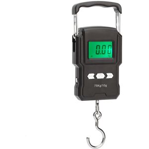 Csparkv - Black Fishing Scale, 165lb / 75kg Hanging Luggage Scale, Electronic Fishing Scale with Backlit lcd Display, Tape Measure Csparkv - Black Fishing Scale, 165lb / 75kg Hanging Luggage Scale, Electronic Fishing Scale with Backlit lcd Display, Tape Measure