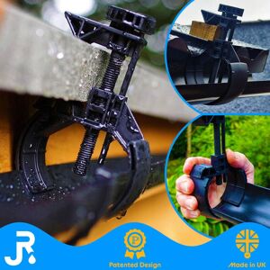 Unbranded 2 x Black Mini Gutter Guttering Shed Bracket Clamp Adjustable - No Tools Required Unbranded 2 x Black Mini Gutter Guttering Shed Bracket Clamp Adjustable - No Tools Required