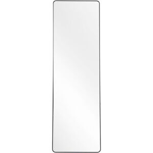 LIVINGANDHOME Black Rectangular Rounded Corner Metal Frame Full Length Mirror 50cm W x 160cm H LIVINGANDHOME Black Rectangular Rounded Corner Metal Frame Full Length Mirror 50cm W x 160cm H