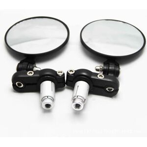 WOIYIC Black Round Motorcycle Rearview Side Mirror 7/8" 20mm Handle Bar End Mirrors For Cruiser Scooter Chopper WOIYIC Black Round Motorcycle Rearview Side Mirror 7/8" 20mm Handle Bar End Mirrors For Cruiser Scooter Chopper