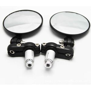 BEIJIYI Black Round Motorcycle Side Rearview Mirror, 7/8" 20mm Handlebar End Mirrors for Cruiser, Scooter, Chopper BEIJIYI Black Round Motorcycle Side Rearview Mirror, 7/8" 20mm Handlebar End Mirrors for Cruiser, Scooter, Chopper