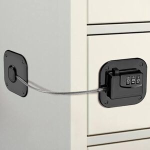 Linghhang - Black Safety Baby Locks Combination Locks Child Safety Lock Adhesive Safety Latches for Fridge Drawer Cupboards Door Cabinets Linghhang - Black Safety Baby Locks Combination Locks Child Safety Lock Adhesive Safety Latches for Fridge Drawer Cupboards Door Cabinets