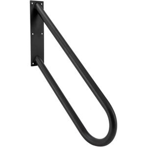 CNCEST Black U-shaped Wall Mount Stairs Grab Rails Non-slip Metal Pipe Railing Handle CNCEST Black U-shaped Wall Mount Stairs Grab Rails Non-slip Metal Pipe Railing Handle