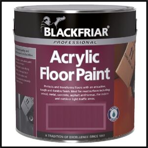 Blackfriar - Acrylic Floor Paint - Hard Wearing - Black - 1 Litre Blackfriar - Acrylic Floor Paint - Hard Wearing - Black - 1 Litre