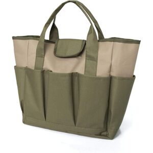 CSPARKV (Green+Kahki)Garden Tool Set, Garden Tote Bag with Multiple Pockets for Gardening Tool Kit, Garden Tool Bag CSPARKV (Green+Kahki)Garden Tool Set, Garden Tote Bag with Multiple Pockets for Gardening Tool Kit, Garden Tool Bag