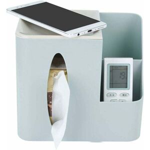 Linghhang - Blue) Square Tissue Box Cover with 2 Grids Remote Control Holder Desk Organizer Linghhang - Blue) Square Tissue Box Cover with 2 Grids Remote Control Holder Desk Organizer