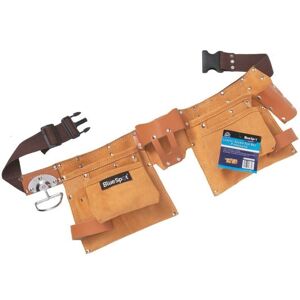 Blue Spot Tools - BlueSpot Professional Leather Double Tool Nail Screw Pouch Belt Hammer Loop Blue Spot Tools - BlueSpot Professional Leather Double Tool Nail Screw Pouch Belt Hammer Loop