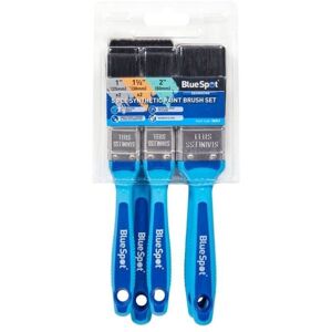 Blue Spot Tools - BlueSpot 5 pce Synthetic Paint Brush Set with Soft Grip Handle (2 pce 1', 2 pce 1 1/2', 1 pce 2') Blue Spot Tools - BlueSpot 5 pce Synthetic Paint Brush Set with Soft Grip Handle (2 pce 1', 2 pce 1 1/2', 1 pce 2')