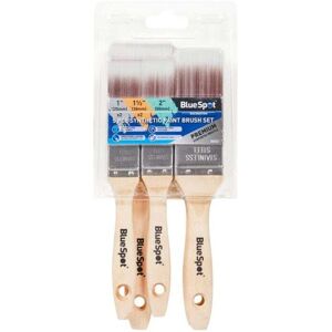 Blue Spot Tools - BlueSpot 5 pce Synthetic Paint Brush Set with Soft Grip Handle (2 pce 1', 2 pce 1 1/2', 1 pce 2') Blue Spot Tools - BlueSpot 5 pce Synthetic Paint Brush Set with Soft Grip Handle (2 pce 1', 2 pce 1 1/2', 1 pce 2')