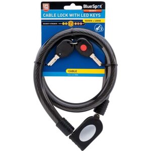 Blue Spot Tools 900mm x 18mm Cable Lock with LED Keys Blue Spot Tools 900mm x 18mm Cable Lock with LED Keys