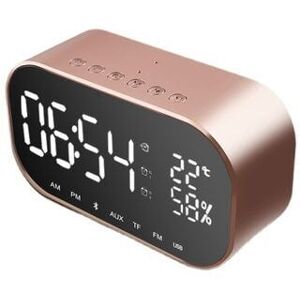 Cyslmuk - Bluetooth Alarm Clock Radio fm Speaker with Thermometer and Hands-Free Calling Function Cyslmuk - Bluetooth Alarm Clock Radio fm Speaker with Thermometer and Hands-Free Calling Function