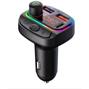 Bluetooth FM Transmitter compatible with Nokia 5.3, Car Radio Adapter with USB Music Player Charger Bluetooth FM Transmitter compatible with Nokia 5.3, Car Radio Adapter with USB Music Player Charger