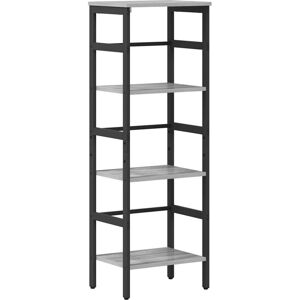 Bookshelf Grey Sonoma 40 x 29.5 x 115 cm Engineered Wood vidaXL Bookshelf Grey Sonoma 40 x 29.5 x 115 cm Engineered Wood vidaXL