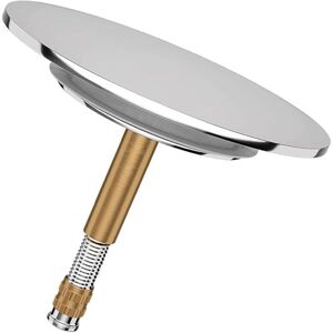COOCHEER Bouchon de baignoire universel antirouille avec double joint - Pour toute baignoire standard - Chromé COOCHEER Bouchon de baignoire universel antirouille avec double joint - Pour toute baignoire standard - Chromé
