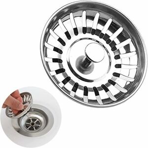 Groofoo - Bouchon Evier Cuisine 78mm,Filtre Evier Cuisine Universel,Bouchon evier Universel en Acier Inoxydable-bonde evier/lavabo-evier Cuisine Groofoo - Bouchon Evier Cuisine 78mm,Filtre Evier Cuisine Universel,Bouchon evier Universel en Acier Inoxydable-bonde evier/lavabo-evier Cuisine