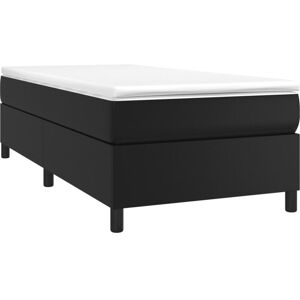 Box Spring Bed Frame Black Single Faux Leather (UK/IE/FI/NO only) vidaXL Box Spring Bed Frame Black Single Faux Leather (UK/IE/FI/NO only) vidaXL