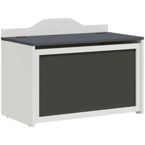 Box with Storage Grey and white 73 x 33 x 55 cm Engineered wood vidaXL Box with Storage Grey and white 73 x 33 x 55 cm Engineered wood vidaXL