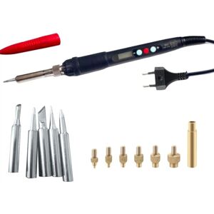 TLILY Brass Heat Insert Nut Tool Threaded Insertion Hot Melt Injection Soldering Iron M2-M6 Plastic Printing 3DPrinter(EU) TLILY Brass Heat Insert Nut Tool Threaded Insertion Hot Melt Injection Soldering Iron M2-M6 Plastic Printing 3DPrinter(EU)