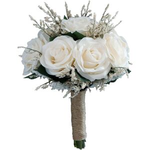 TLILY Bridal Bouquets for Wedding, Artificial Rose Flowers Bouquet Bride Bridesmaid Holding Flower, Flower Girl Bouquet TLILY Bridal Bouquets for Wedding, Artificial Rose Flowers Bouquet Bride Bridesmaid Holding Flower, Flower Girl Bouquet