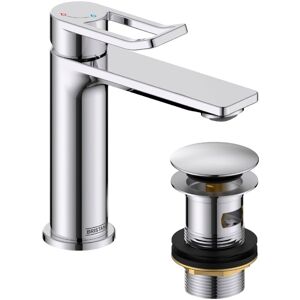 Bristan - Saffron Eco Start Basin Mixer Tap with Clicker Waste - Chrome Bristan - Saffron Eco Start Basin Mixer Tap with Clicker Waste - Chrome