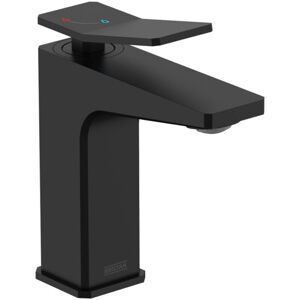 Bristan - Tangram Eco Start Basin Mixer Tap with Clicker Waste - Black Bristan - Tangram Eco Start Basin Mixer Tap with Clicker Waste - Black