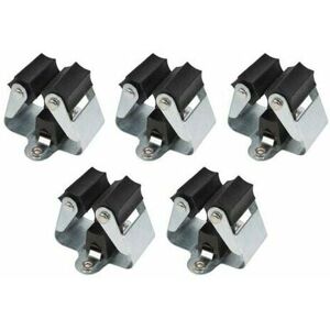 DEWDAT Broom Holder, Mounting Bracket for Brooms, Spades & Gardening Tools, Spring Steel Wall Mount, Easy Assembly 5Pcs DEWDAT Broom Holder, Mounting Bracket for Brooms, Spades & Gardening Tools, Spring Steel Wall Mount, Easy Assembly 5Pcs