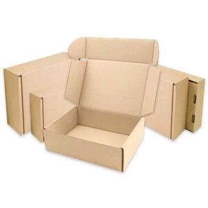 STORM TRADING GROUP 25 x 12x9x4" Brown Die Cut Postal Shipping Boxes STORM TRADING GROUP 25 x 12x9x4" Brown Die Cut Postal Shipping Boxes