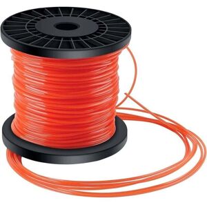 YMYNY Brush Cutter Wire 5 Sided Nylon Grass Trimmer Wire, Wire Diameter 2.4mm x 100m, Orange Red mumu YMYNY Brush Cutter Wire 5 Sided Nylon Grass Trimmer Wire, Wire Diameter 2.4mm x 100m, Orange Red mumu