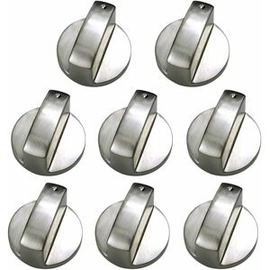 Héloise - Brushed Metal Gas Stove Control Knob for Gas Stove Hob Replacement Accessories (8pcs 6mm) Héloise - Brushed Metal Gas Stove Control Knob for Gas Stove Hob Replacement Accessories (8pcs 6mm)