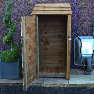 RUTLAND COUNTY GARDEN FURNITURE LTD Burley 6ft Tool Store - L80 x W89.5 x H181 cm - Rustic Brown RUTLAND COUNTY GARDEN FURNITURE LTD Burley 6ft Tool Store - L80 x W89.5 x H181 cm - Rustic Brown