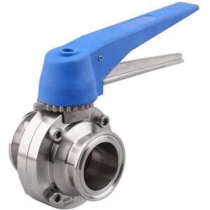 Tlily - Butterfly Valve with Blue Trigger Handle Stainless Steel 304 Tri-Clamp (1.5 Inch Tri Clamp Valve) Tlily - Butterfly Valve with Blue Trigger Handle Stainless Steel 304 Tri-Clamp (1.5 Inch Tri Clamp Valve)